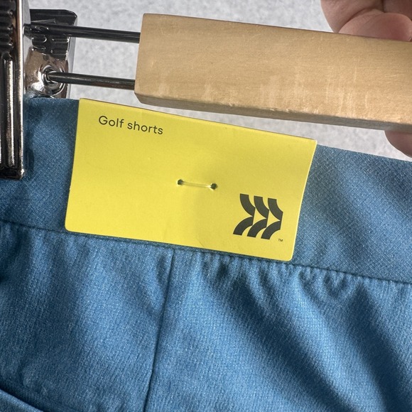 All In Motion Shorts Mens 40 Blue Heather Golf Stretch UV Protection Pockets NEW - Picture 6 of 9